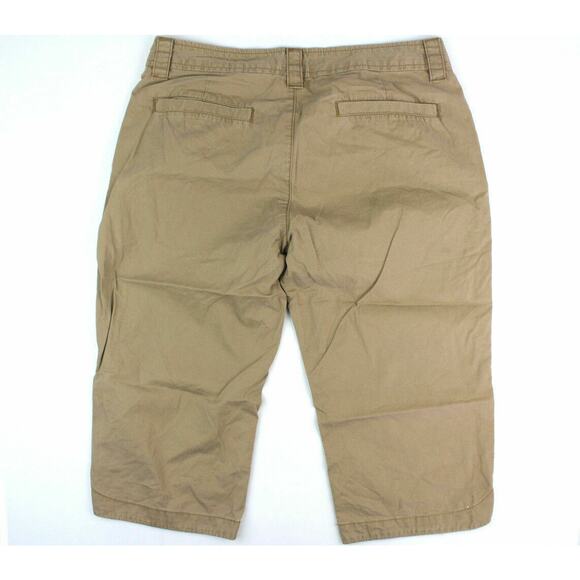 Old Navy Pants Womens 6 Baggy Capri Cropped Clam Diggers Wide Leg Mid-Rise - Picture 2 of 4